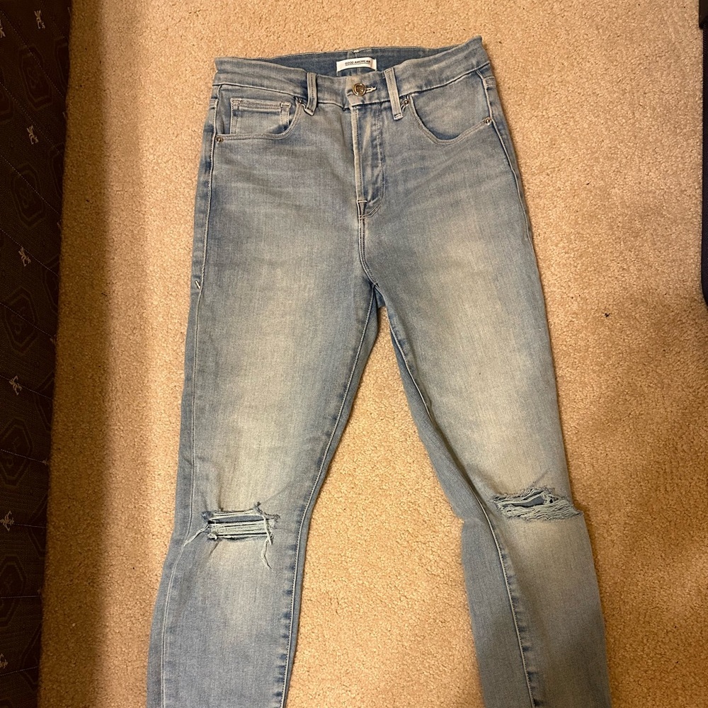 Good American Good Waist skinny jeans